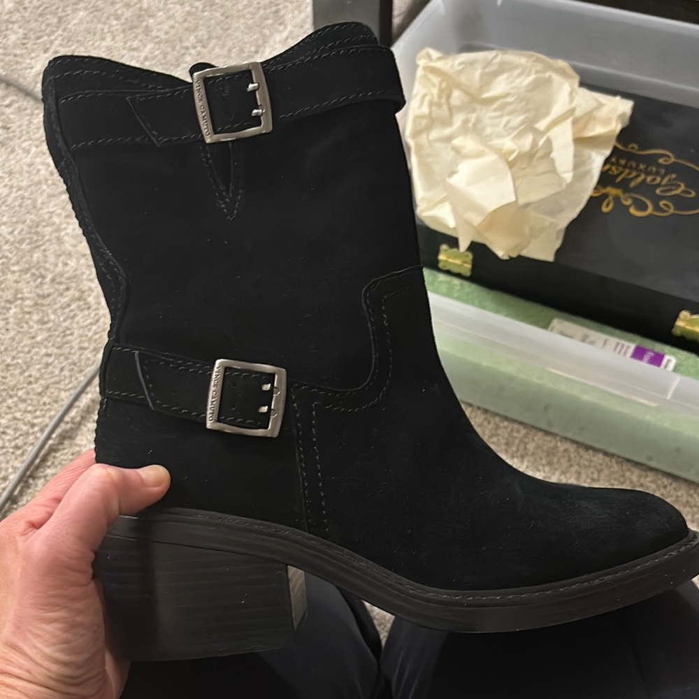 Black Suede Ankle Boots